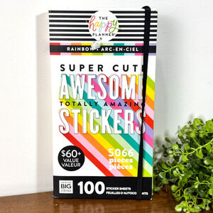 Happy Planner Big Rainbow Sticker Book Awesome Stickers Colorful 5066